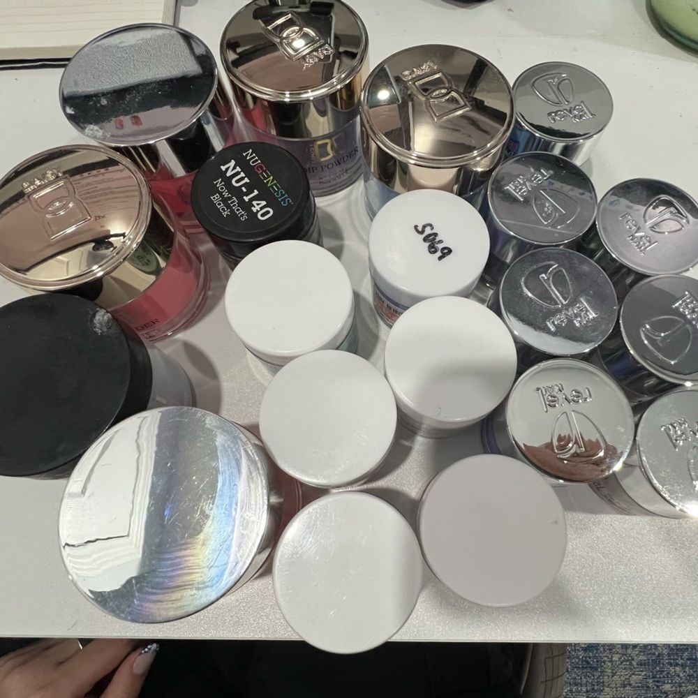 20 dip nail colours Opi, DC/DND, nugenesis, Revel Nail, easy